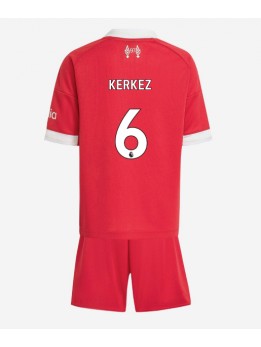 Detské Futbalové oblečenie Liverpool Milos Kerkez #6 2025-26 Krátky Rukáv - Domáci (+ trenírky)